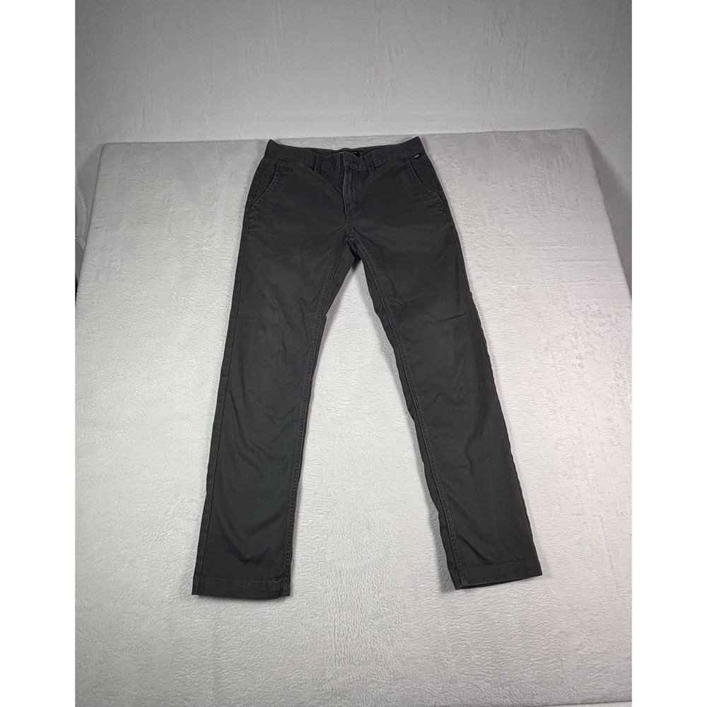 Vans Off The Wall Authentic Chino Slim Fit Black Pants Mens Size 29